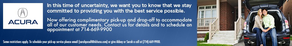Complimentary Vehicle Pick-Up for Service