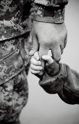 Honoring the fallen by lifting their children up.