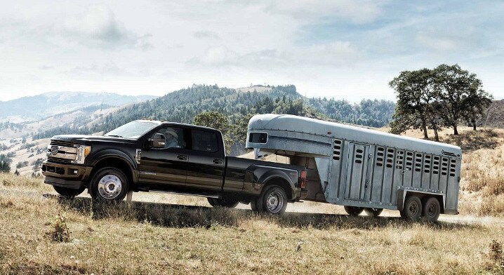 2018 Ford Super Duty towing trailer