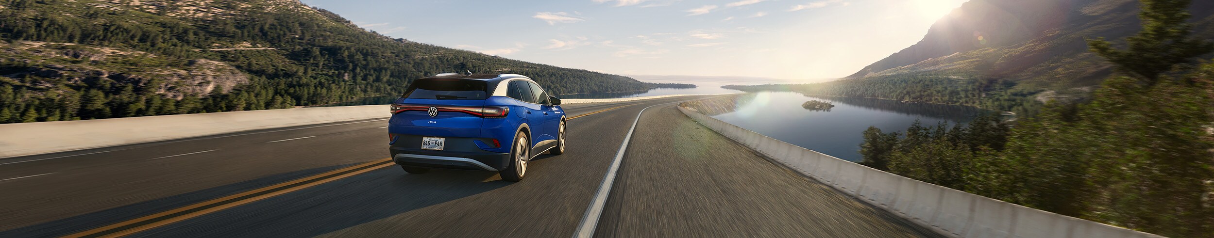 2021 Volkswagen ID.4 Pro Driving Into the Sunset