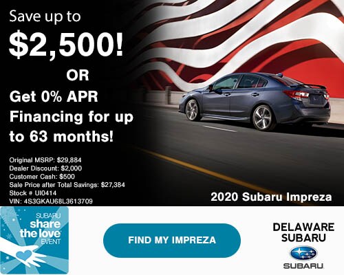2020 Impreza Discount & APR