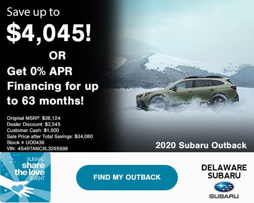 2020 Outback Discount & APR