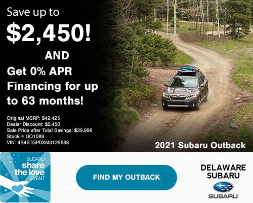 2021 Outback Discount & APR