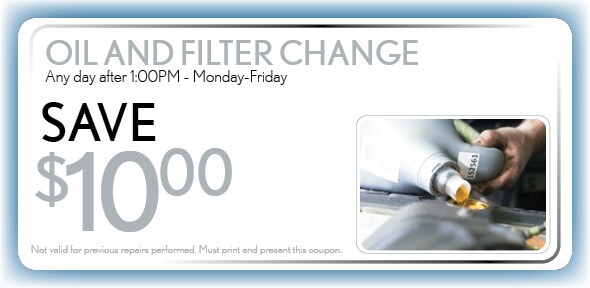 Oil and Filter Change Service Coupon, Delray Beach Honda Service Special Oil and Filter Change Service Coupon, Delray Beach Honda Service Special