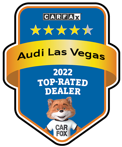 Audi Las Vegas Recognized as a CARFAX Top-Rated Dealer 2022 CARFAX Top-Rated Dealer badge