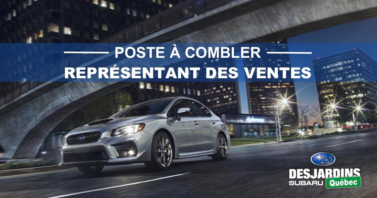 Careers at Desjardins Subaru Careers at Desjardins Subaru