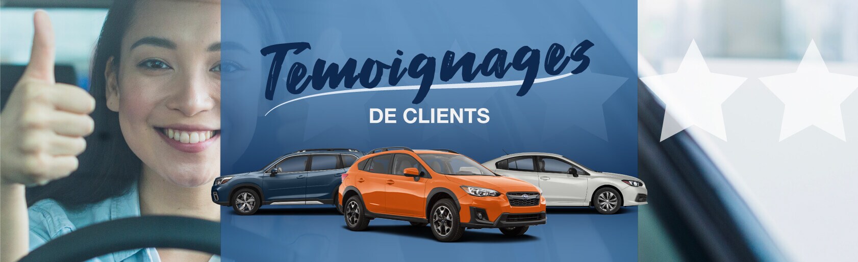 Témoignages de clients pour Desjardins Subaru à Québec