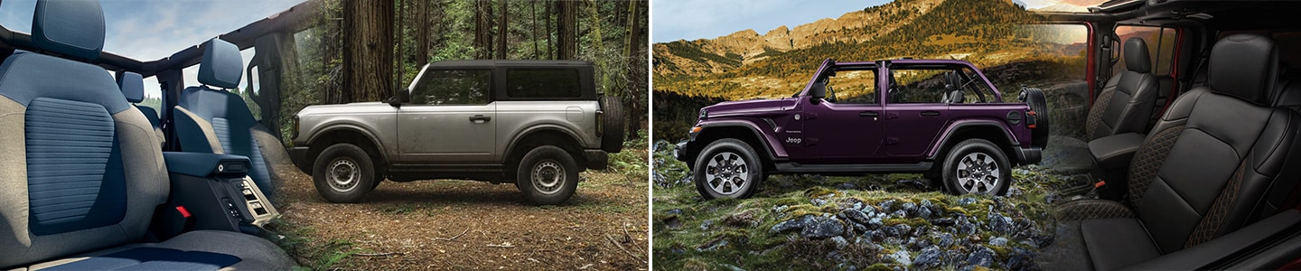 Ford Bronco vs. Jeep Wrangler