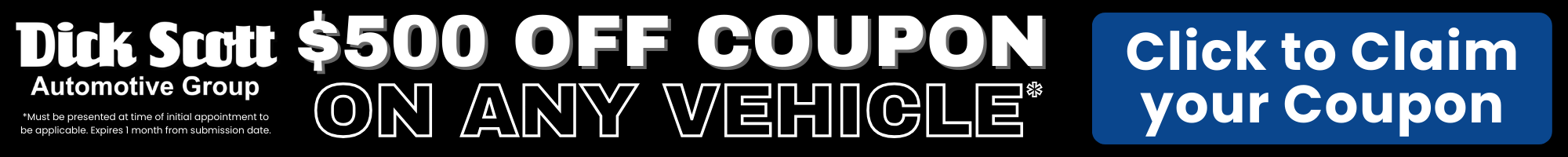 Dick Scott Motor Mall $500 Off