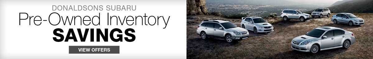 Donaldsons Subaru Pre-Owned Inventory Savings