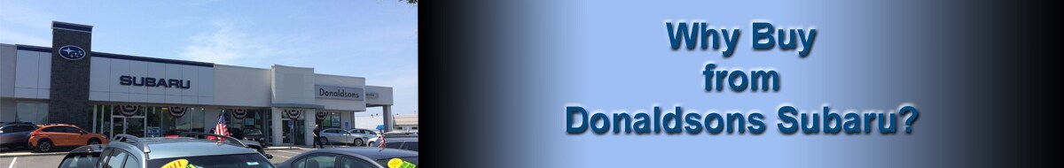 Why Buy Donaldsons Subaru