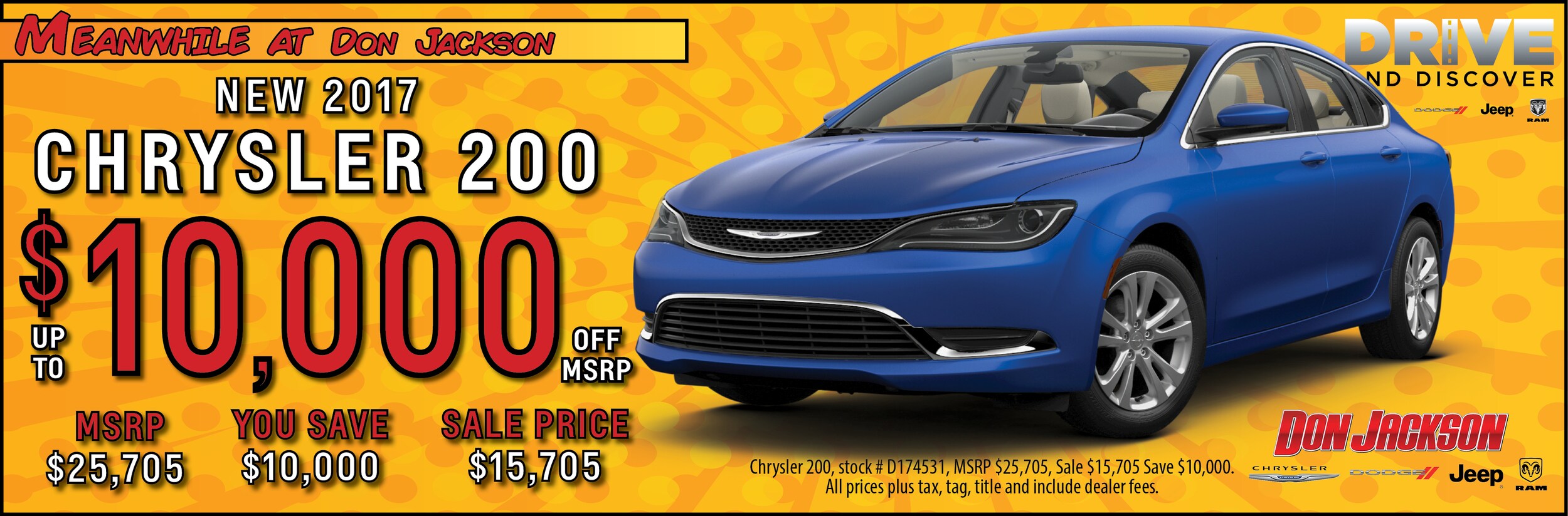 New Car Specials & Deals at Don Jackson Chrysler Dodge Jeep Ram Union
