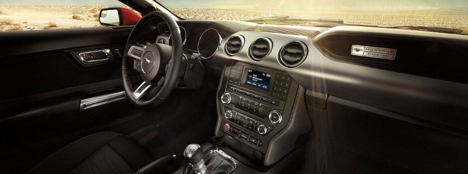 2017 Ford Mustang interior with SYNC technology in Galion, OH