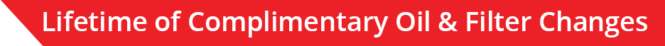 Complimentary Lifetime Oil & Filter Changes