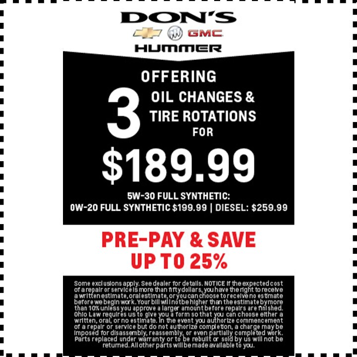 Oil Change Offer