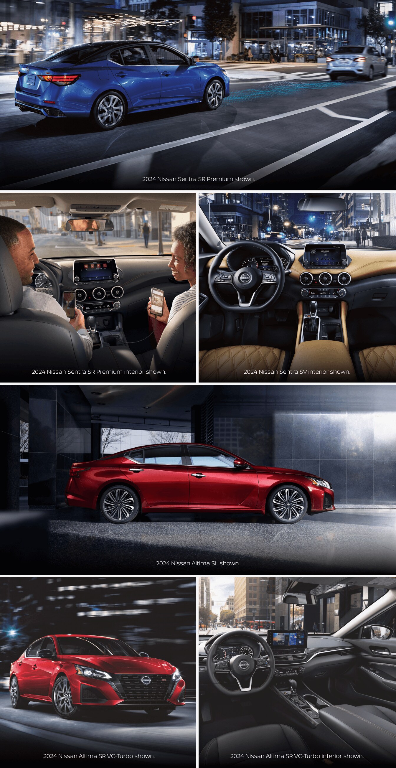 Nissan Altima vs. Nissan Sentra: Trim Levels