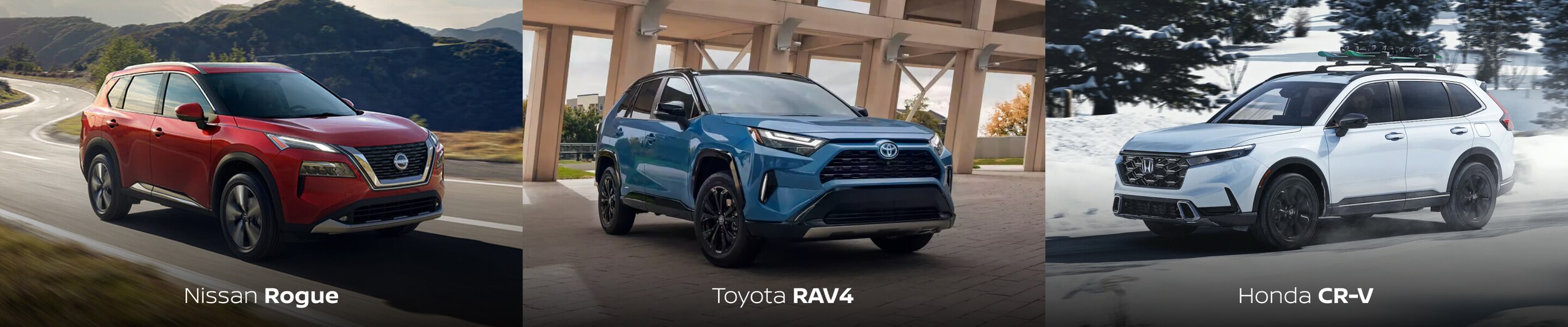 Nissan Rogue vs. Toyota RAV4 vs. Honda CR-V