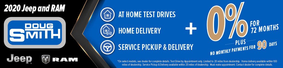 Best Specials and Offers on Chrysler Dodge Jeep Ram in Utah at Doug Smith CDJR Dealer