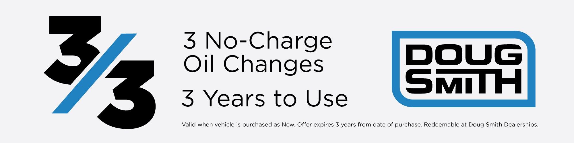 3 Year No-Charge Maintenance Program at Doug Smith Chevrolet Dealer