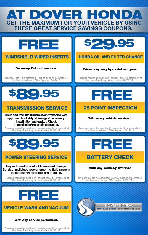 Dover honda coupons