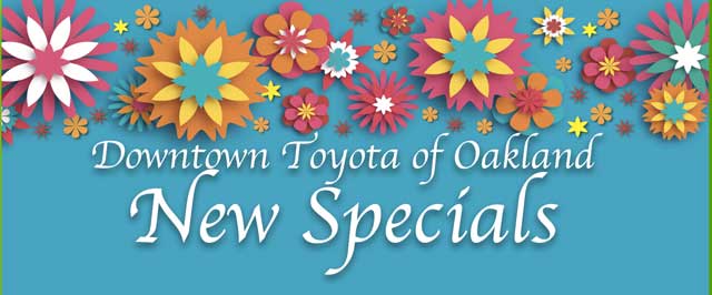 Downtown Toyota of Oakland New Specials