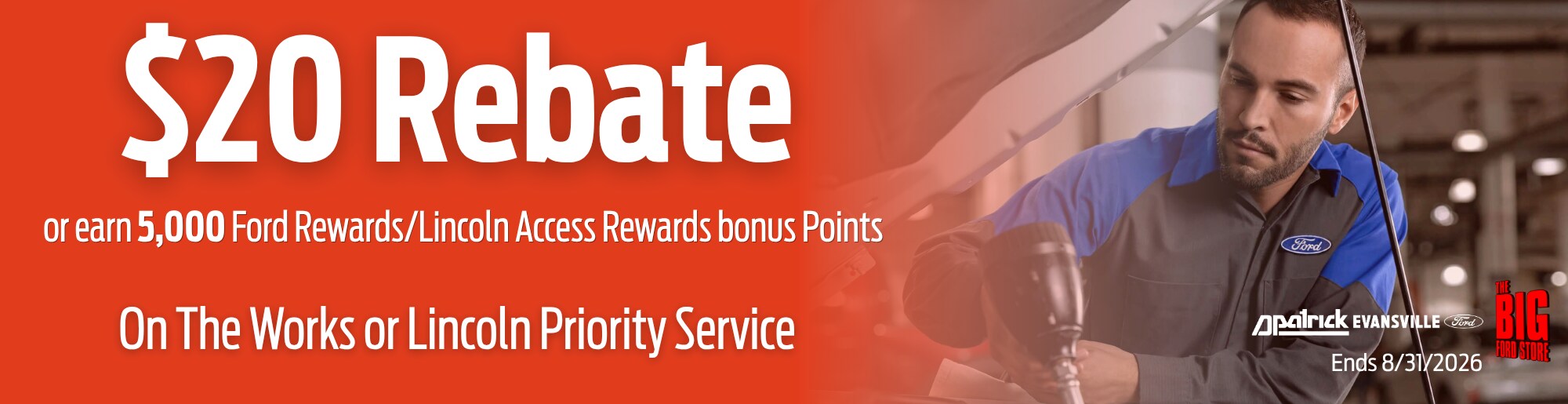 $20 Ford Service Rebate
