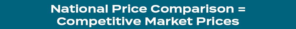 National Price Comparison Equals Competitive Market Prices