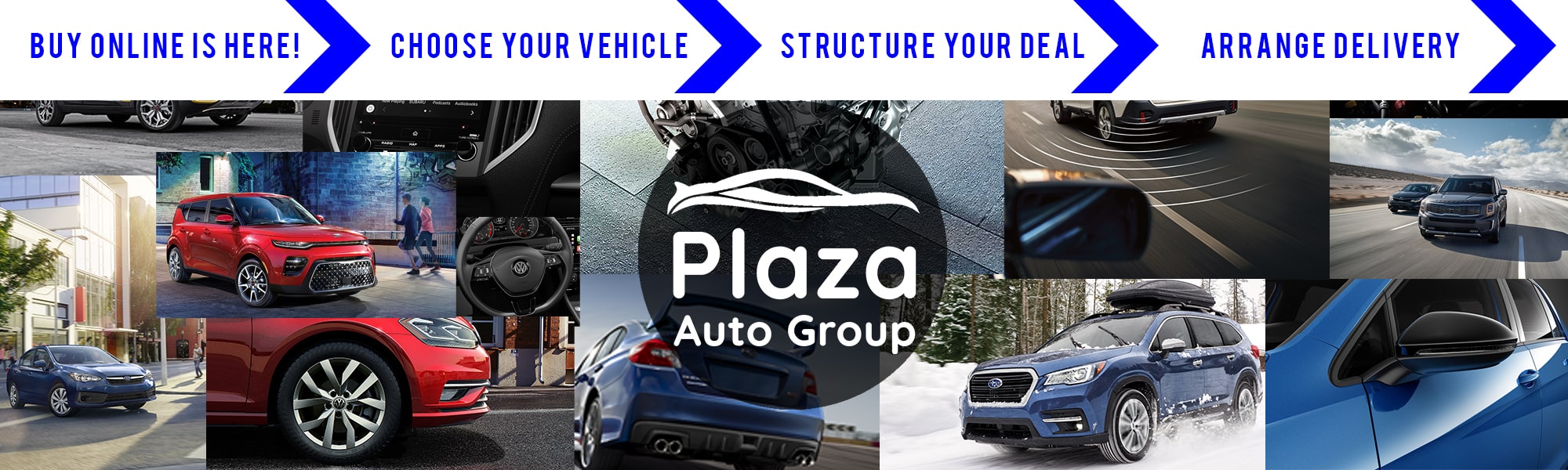New Subaru Kia, Volkswagen & Subaru Vehicles at Plaza Auto Group Dealerships New Subaru Kia, Volkswagen & Subaru Vehicles at Plaza Auto Group Dealerships