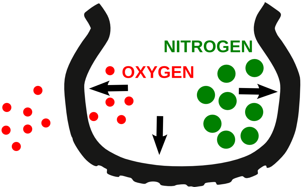 Oxygen verses Nitrogen In Tires