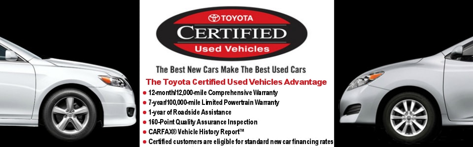 Toyota Certified Used Vehicles