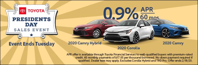 Presidents Day Toyota