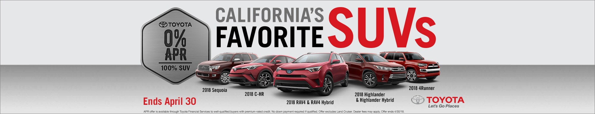 0% APR - Toyota SUVs