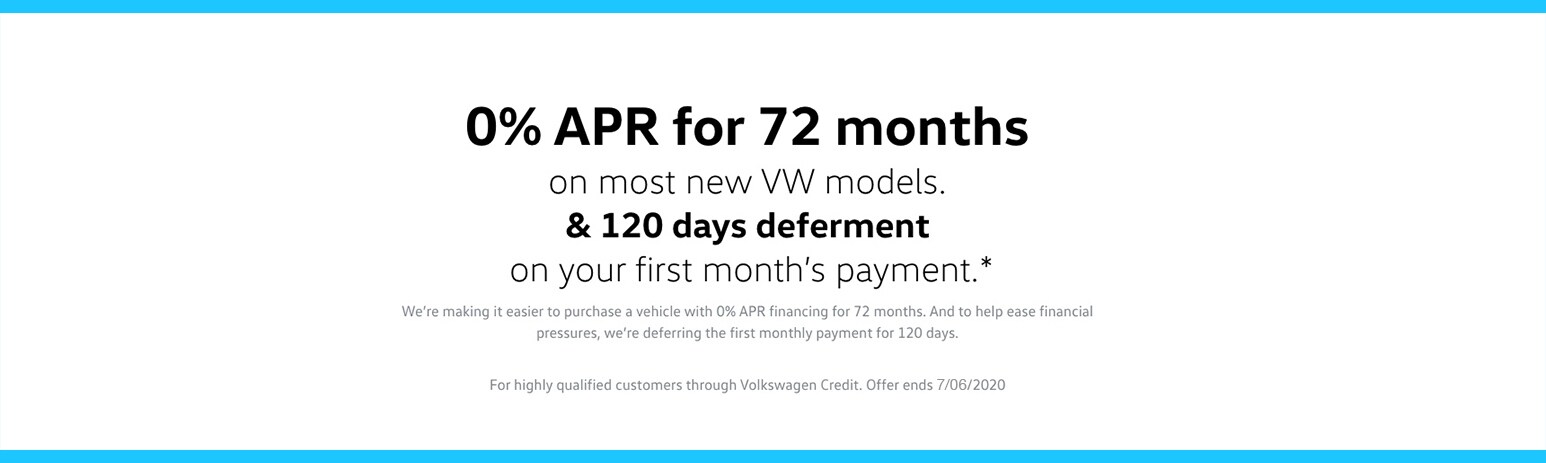 0% APR - New VW Cars