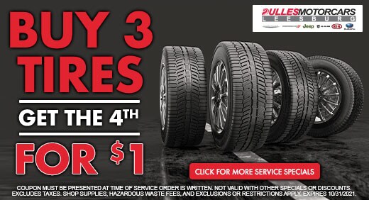 Buy 3 Tires Get 4th for $1