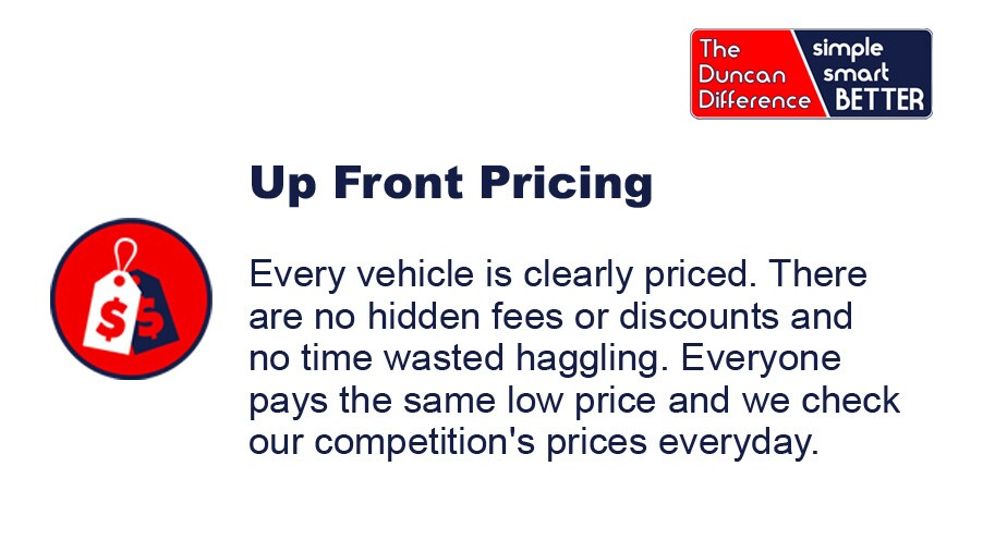 Up Front Pricing