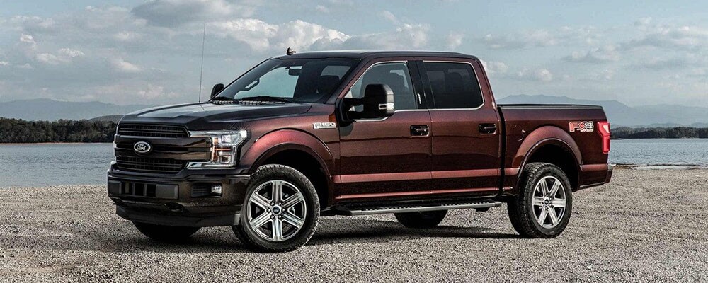 2018 Ford F-150 Parked on Beach by Water