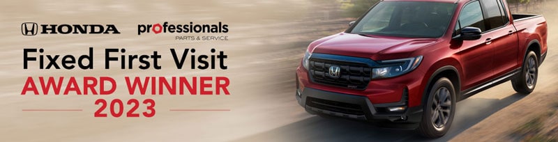 Honda Professionals Parts & Service Fixed First Award Winner
