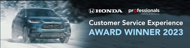 Honda Professionals Parts & Service Customer Service Award Winner