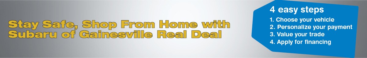 Shop from Home with Subaru of Gainesville Real Deal