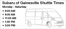 Subaru Shuttle Schedule