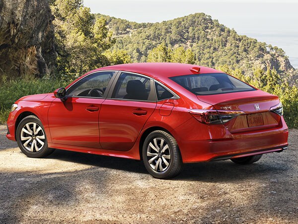 2022 Honda Civic Rear Three Quarters Angle