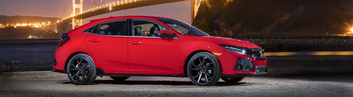 Red 2019 Honda Civic Hatchback Sport Touring