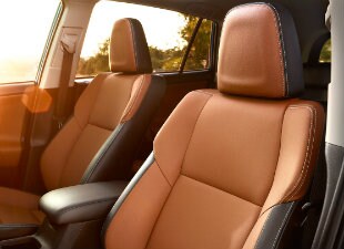 2017 Toyota RAV4 Limited interior in cinnamon color 2017 Toyota RAV4 Limited interior in cinnamon color