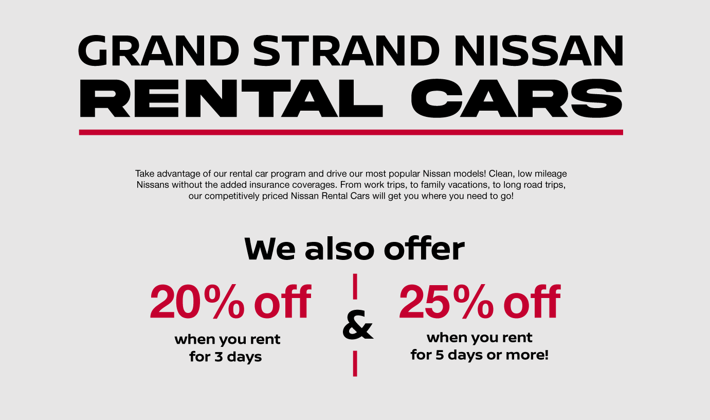 Grand Strand Nissan - Rental Cars We also Offer.png