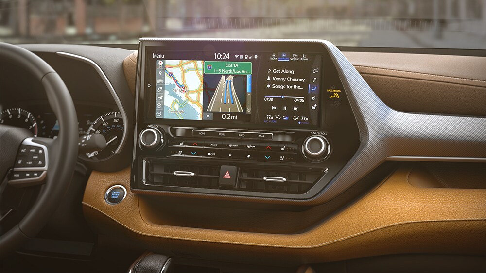 2020 Toyota Highlander coming soon to Johnstons Toyota of New Hampton | The navigating system of the 2020 highlander 2020 Toyota Highlander coming soon to Johnstons Toyota of New Hampton | The navigating system of the 2020 highlander