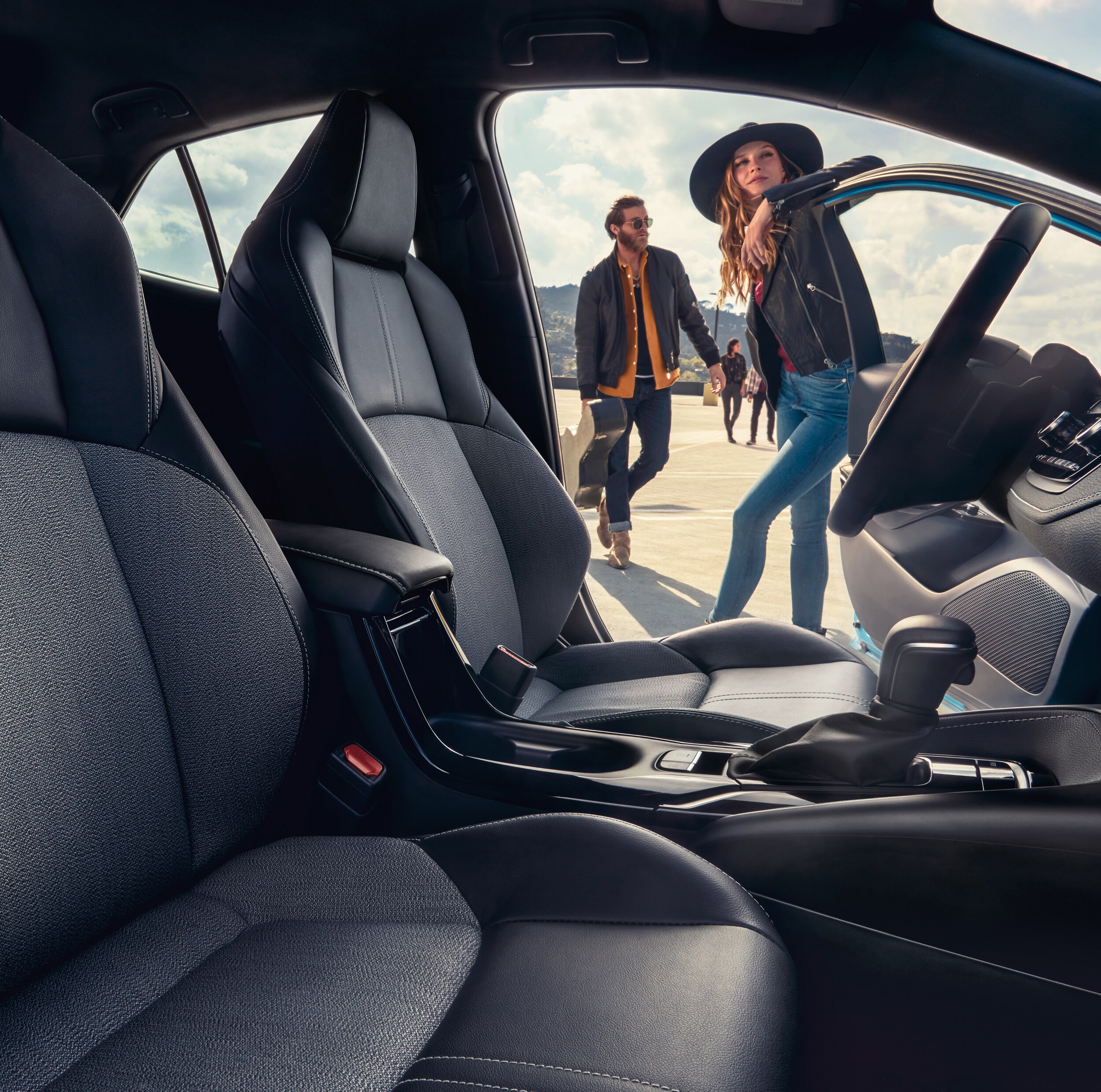 Interior of the 2019 Toyota Corolla Hatchback | Johnston's Toyota