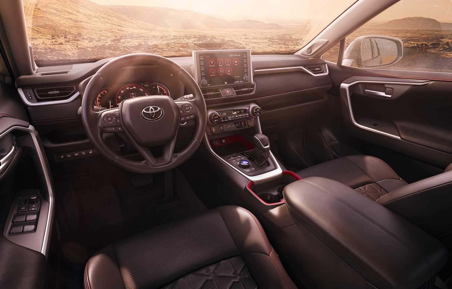 Performance features of the 2020 Toyota RAV4 at Johnstons Toyota | The interior of the 2020 RAV4