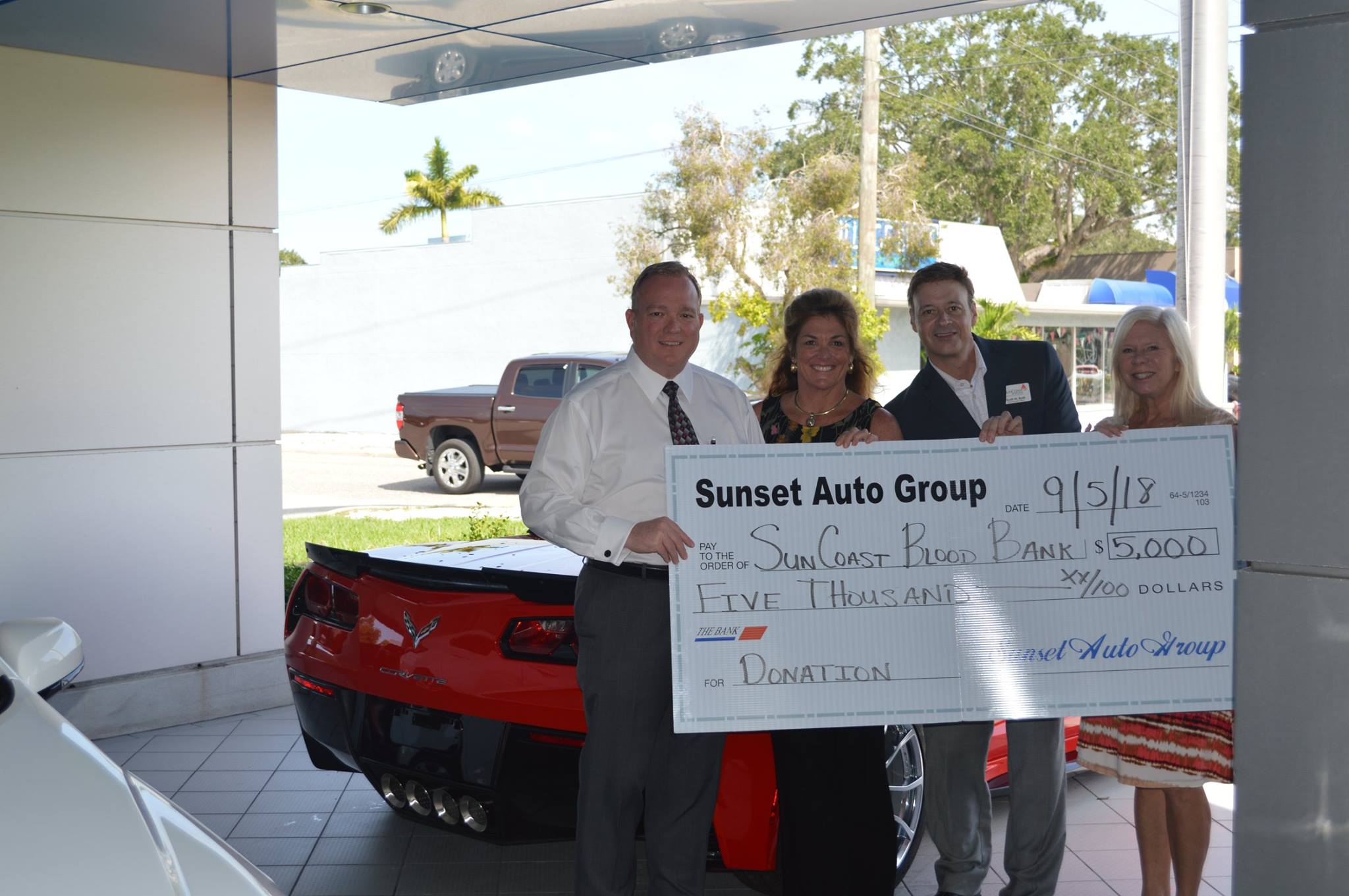 Suncoast Bloodbank 2018 donation