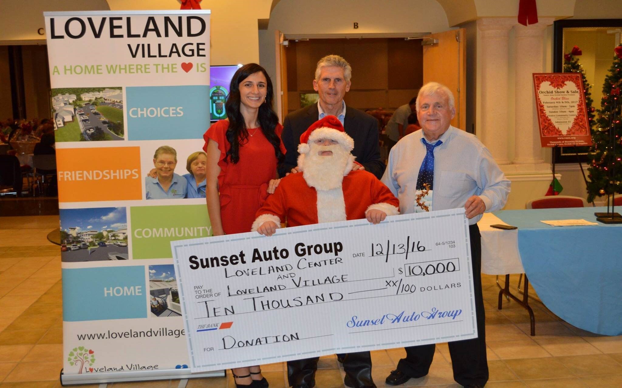 Loveland Center 2016 Donation