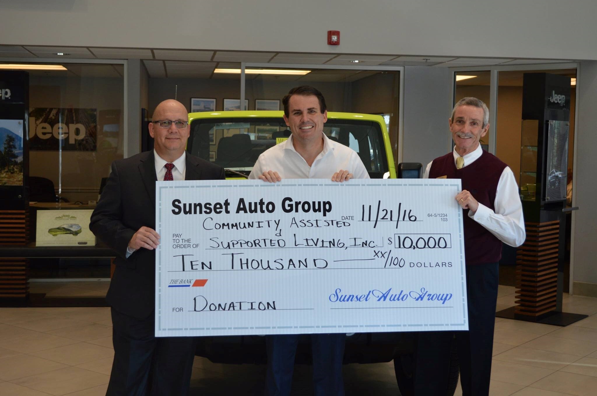 Community Assisted and Supported Living 2016 Donation